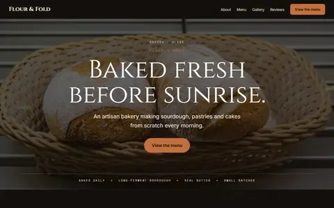 Flour & Fold in the Moody Dark direction