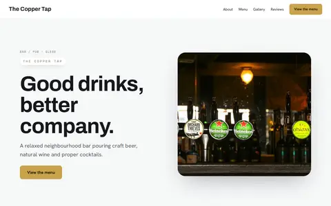 The Copper Tap in the Bright Minimal direction