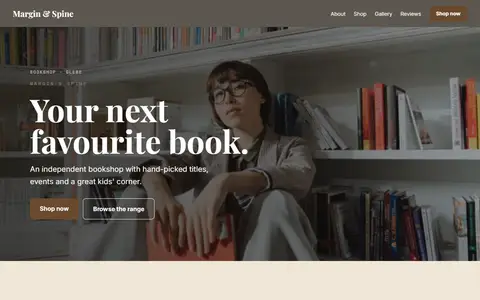 Margin & Spine in the Warm Classic direction