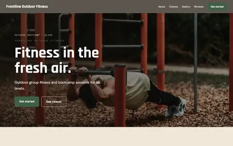 Frontline Outdoor Fitness in the Warm Classic direction
