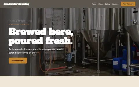 Headwater Brewing in the Warm Classic direction