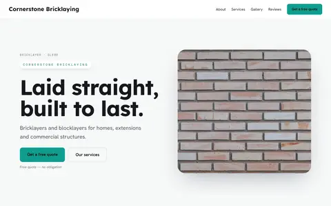 Cornerstone Bricklaying in the Bright Minimal direction