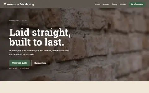 Cornerstone Bricklaying in the Warm Classic direction