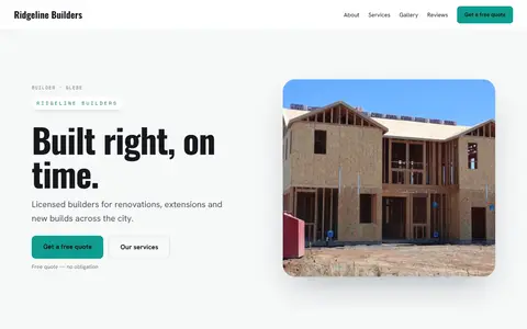 Ridgeline Builders in the Bright Minimal direction