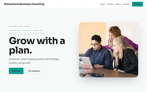 Momentum Business Coaching in the Bright Minimal direction