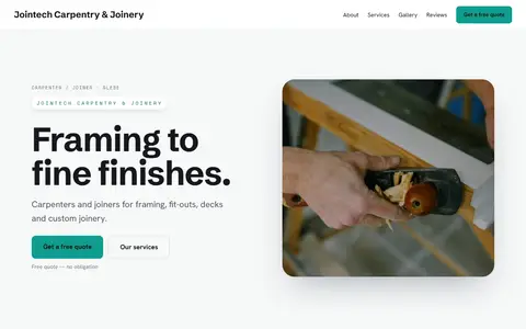 Jointech Carpentry & Joinery in the Bright Minimal direction