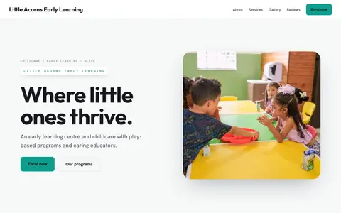 Little Acorns Early Learning in the Bright Minimal direction