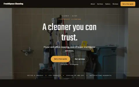 FreshSpace Cleaning in the Moody Dark direction