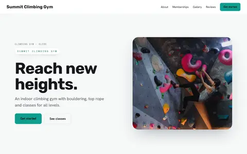 Summit Climbing Gym in the Bright Minimal direction