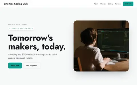 ByteKids Coding Club in the Bright Minimal direction