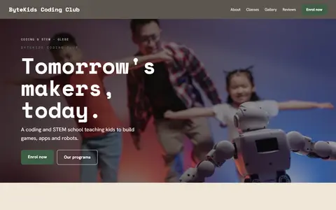 ByteKids Coding Club in the Warm Classic direction