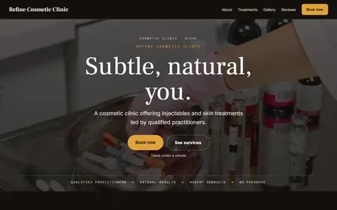 Refine Cosmetic Clinic in the Moody Dark direction