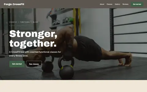 Forge CrossFit in the Warm Classic direction