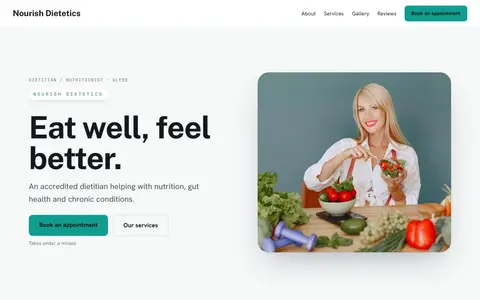 Nourish Dietetics in the Bright Minimal direction