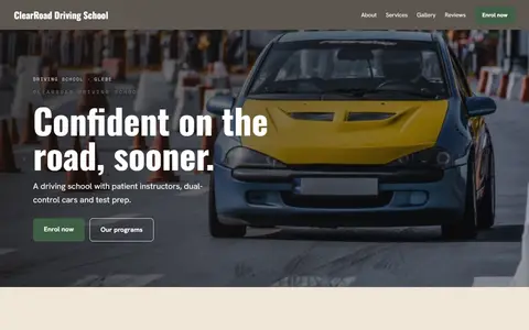 ClearRoad Driving School in the Warm Classic direction
