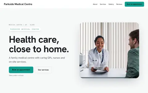 Parkside Medical Centre in the Bright Minimal direction