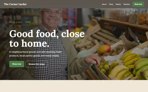 The Corner Larder in the Warm Classic direction