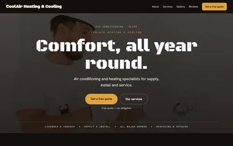 CoolAir Heating & Cooling in the Moody Dark direction