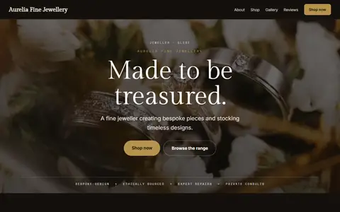 Aurelia Fine Jewellery in the Moody Dark direction