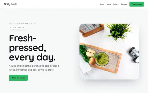 Daily Press in the Bright Minimal direction