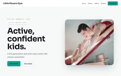 Little Movers Gym in the Bright Minimal direction
