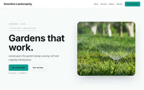Greenline Landscaping in the Bright Minimal direction