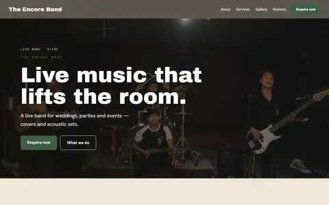 The Encore Band in the Warm Classic direction