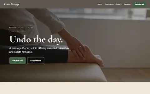 Knead Massage in the Warm Classic direction