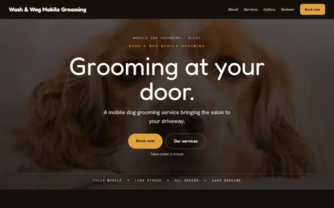 Wash & Wag Mobile Grooming in the Moody Dark direction