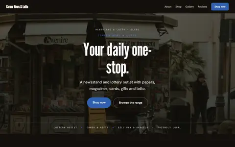 Corner News & Lotto in the Moody Dark direction