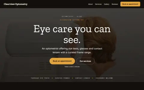 Clearview Optometry in the Moody Dark direction