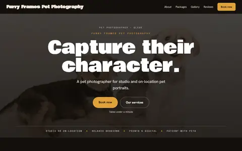 Furry Frames Pet Photography in the Moody Dark direction