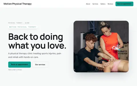 Motion Physical Therapy in the Bright Minimal direction