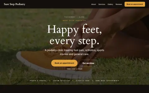 Sure Step Podiatry in the Moody Dark direction