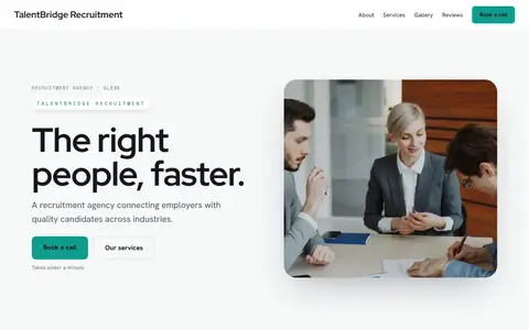 TalentBridge Recruitment in the Bright Minimal direction