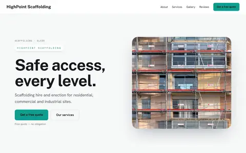 HighPoint Scaffolding in the Bright Minimal direction