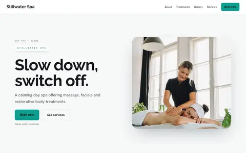 Stillwater Spa in the Bright Minimal direction