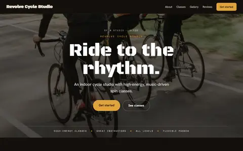 Revolve Cycle Studio in the Moody Dark direction