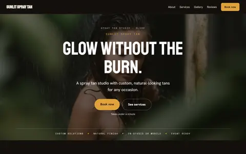 Sunlit Spray Tan in the Moody Dark direction