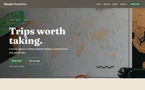 Wander Travel Co. in the Warm Classic direction
