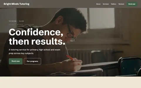 Bright Minds Tutoring in the Warm Classic direction