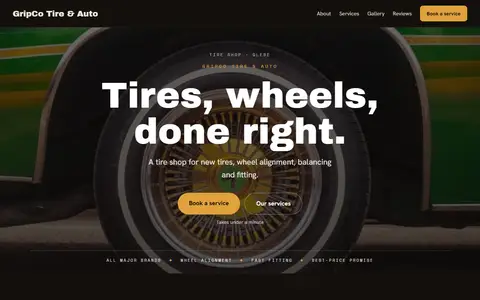 GripCo Tire & Auto in the Moody Dark direction