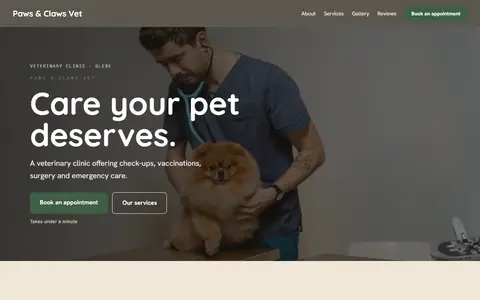 Paws & Claws Vet in the Warm Classic direction