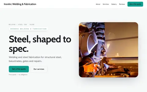 IronArc Welding & Fabrication in the Bright Minimal direction