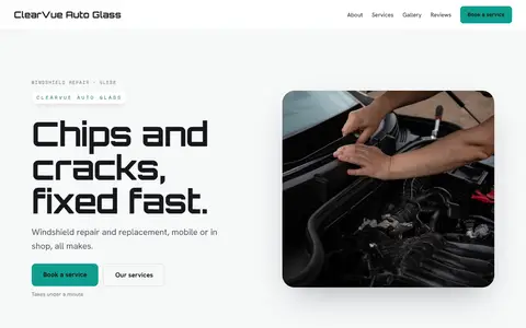 ClearVue Auto Glass in the Bright Minimal direction
